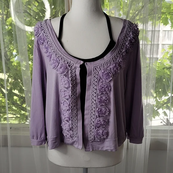 Sweet mauve City Chic cardigan. - Picture 1 of 5